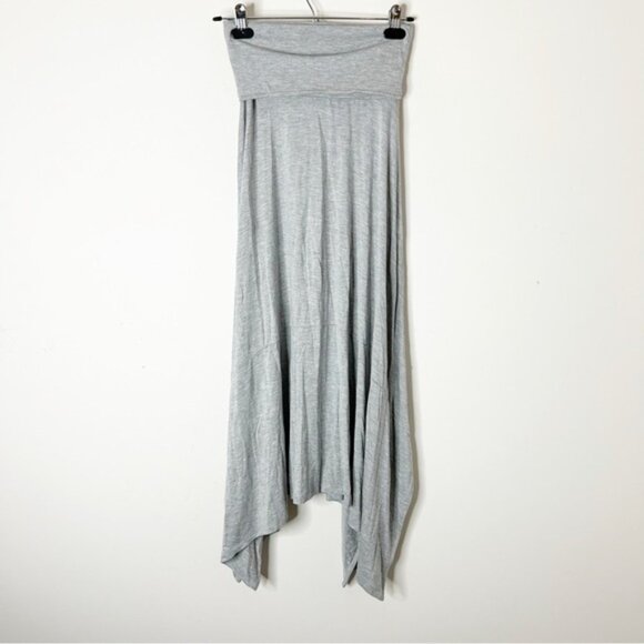 GAP Convertible Maxi Dress 4 in 1 Dress Skirt heather grey Fold over size XS - Picture 9 of 12